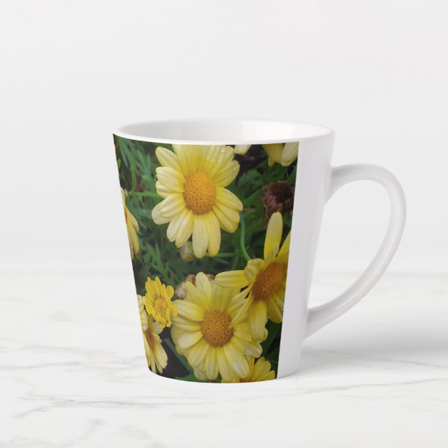 Tasse Latte Marguerite jaune (Droite)