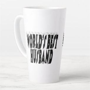 Tasse Latte Mari avec texte noir