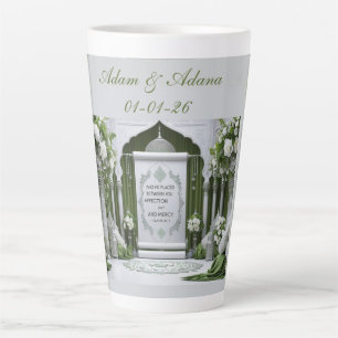 Tasse Latte Mariage islamique personnalisé