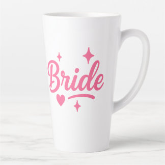 Tasse Latte Mariée Néon Rose