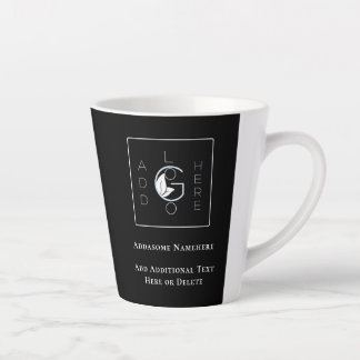 Tasse Latte Marketing commercial d'entreprise Noir Moderne Ajo