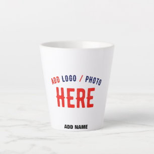 TASSE LATTE MARQUE BLANCHE MODERNE ET PERSONNALISABLE VÉRIFIÉE