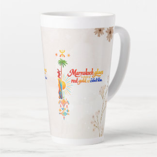 Tasse Latte Marrakech Glows – Vibrant Moroccan Art Tee