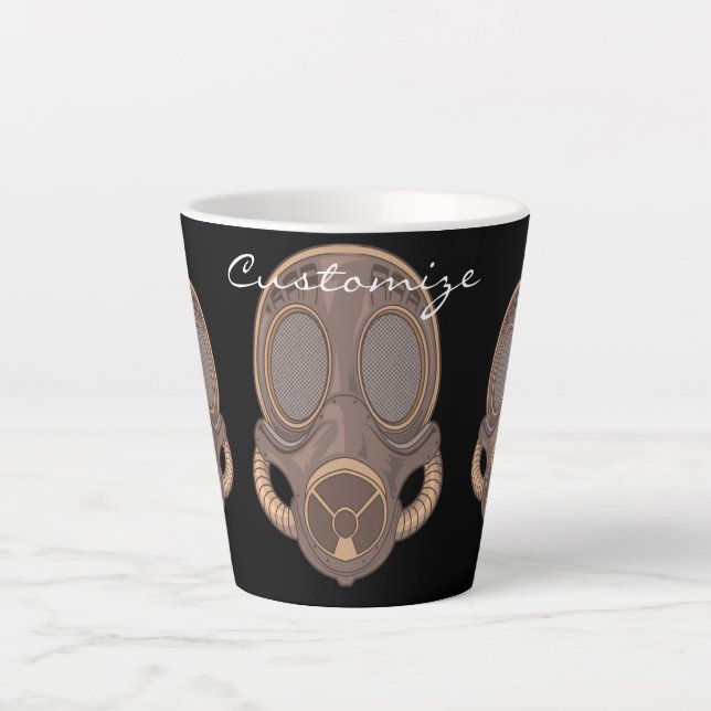 Tasse Latte Masque gaz vapeur Thunder_Cove (Devant)