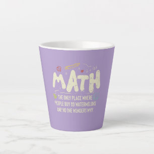 Tasse Latte Mathématiques Mathématiques Mathématiques Math Ens