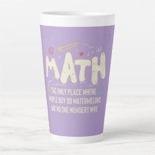 Tasse Latte Mathématiques Mathématiques Mathématiques Math Ens
