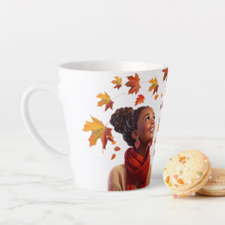 Tasse Latte Matins d'automne remplis de foi