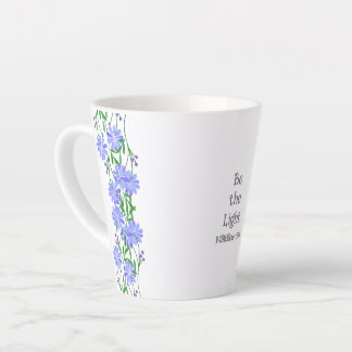 Tasse Latte Matthew 5:14 Soyez la Lumière Floral Chrétien 