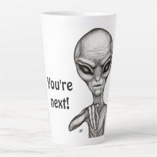 Tasse Latte Mauvais Alien, Tu es le prochain !