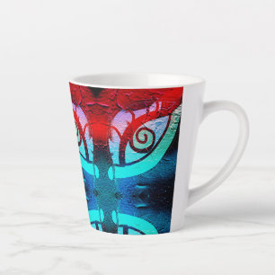 Tasse Latte mauvais œil nuit