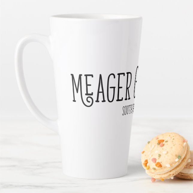 Tasse Latte Meager Grand Café Latte Cup (En situation)