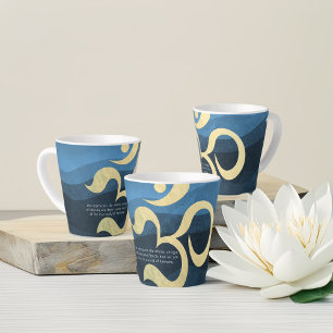 Tasse Latte Méditation Yoga Instructeur Vie Coach OM Citations