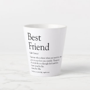 Tasse Latte Meilleur Ami BFF Bestie Définition Amusant
