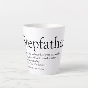 Tasse Latte Meilleur beau-père du monde, définition de beau-pè