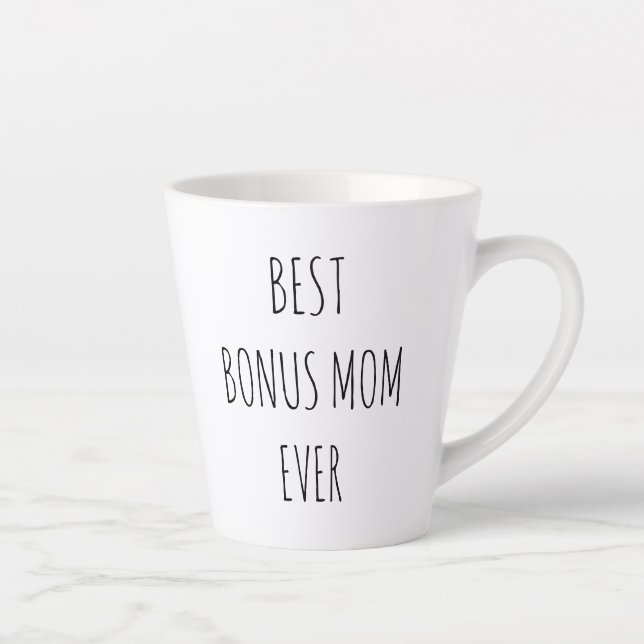 Tasse Latte Meilleur Bonus Maman jamais (Droite)
