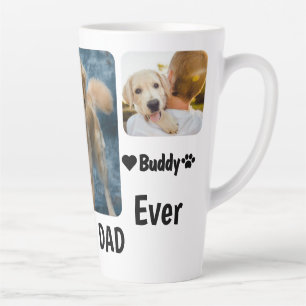 Tasse Latte Meilleur Chien Papa Jamais Personnalisé Photo Mode
