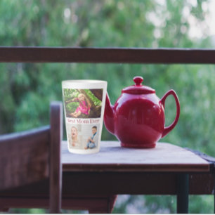 Tasse Latte Meilleur Collage photo de Maman