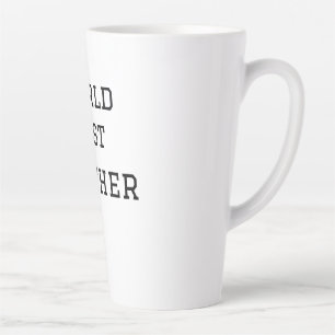 Tasse Latte Meilleur frère du monde ajouter nom texte sports t