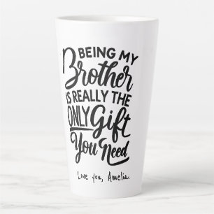 Tasse Latte Meilleur Frère du Monde   cadeau drôle pour beau-f