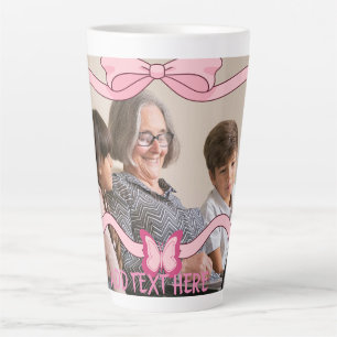 Tasse Latte Meilleur Grand-Mère Et Petits-Enfants Dusty Rose D