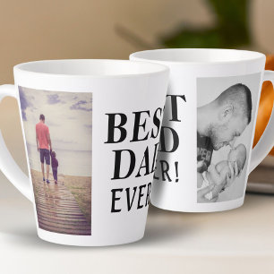 Tasse Latte Meilleur mauvais père de la fête des pères 2 Colla