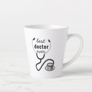 Tasse Latte Meilleur Médecin Personnalisé Merci Médecin