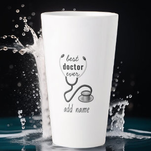 Tasse Latte Meilleur Médecin Personnalisé Merci Médecin