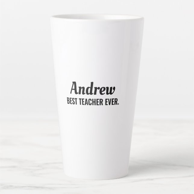 Tasse Latte Meilleur Professeur (Devant)