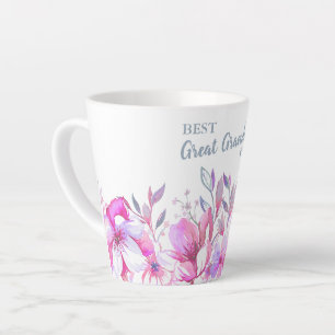 Tasse Latte Meilleure arrière-grand-mère jamais et bordure de