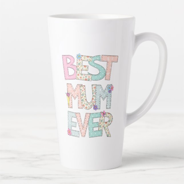 Tasse Latte Meilleure maman jamais (Droite)
