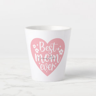 Tasse Latte Meilleure maman jamais - Coeur