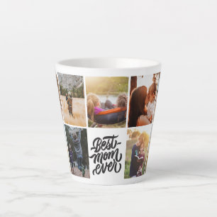 Tasse Latte Meilleure maman Jamais personnalisée Collage phot