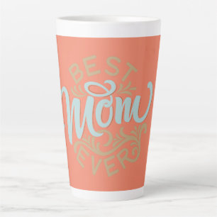 Tasse Latte Meilleure maman jamais Word Art 