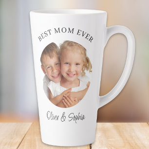 Tasse Latte Meilleure Maman Photo Fête des Mères