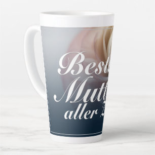 Tasse Latte Meilleure mère de tous les temps avec une grande r
