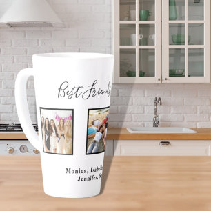 Tasse Latte Meilleurs amis pour toujours personnalisation noms