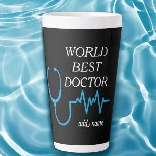 Tasse Latte Meilleurs docteurs jamais cadeaux personnalisés d'