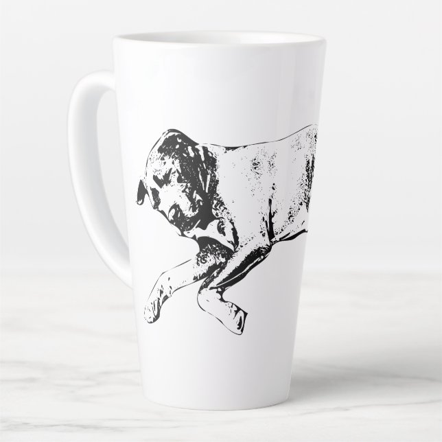 Tasse Latte Mélange de fosse endormi, Noël cosy (Angle gauche)