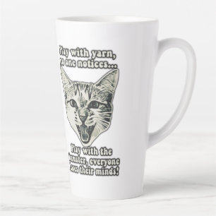 Tasse Latte Mème de chat amusant pour les personnes et les amo
