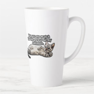 Tasse Latte Mème de chat drôle pour les propriétaires de chat