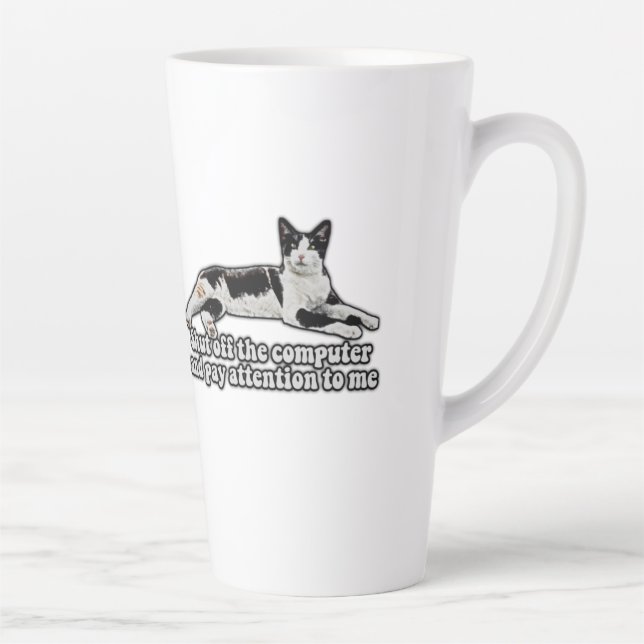 Tasse Latte Mème de chat mignon drôle pour les propriétaires d (Droite)