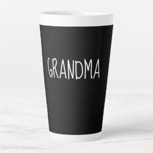 Tasse Latte Mémé – Douce conception de famille minimaliste