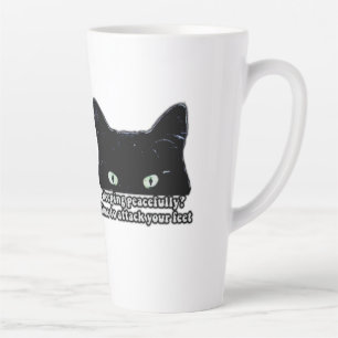 Tasse Latte Mème du chat grincheux pour les amoureux des chats
