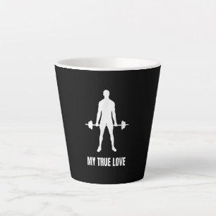 Tasse Latte Mens Weightlifter Barbell entraînement tenue d'ent