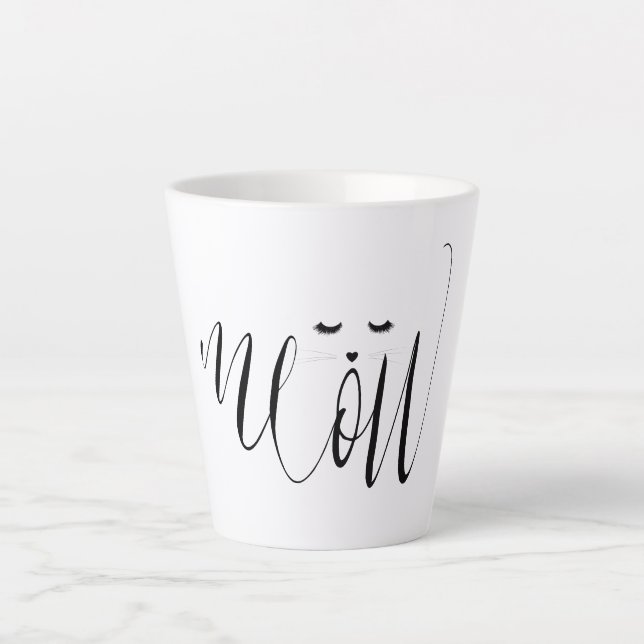 Tasse Latte Meow Cat (Devant)