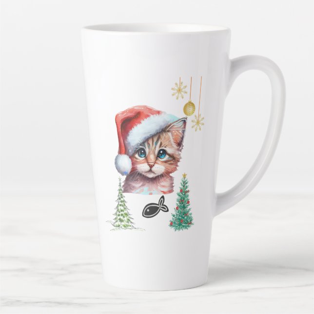 Tasse Latte Meowy Christmas! (Droite)