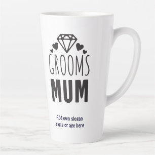 Tasse Latte Merci Mère de la mariée Groom Fête Florale Cadeau