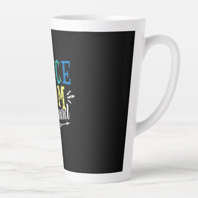 Tasse Latte Mère Art Dance Maman Squad Anniversaire (Droite)