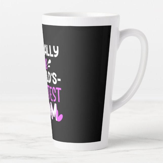 Tasse Latte Mère Art Le Monde Plus Grande Maman (Droite)
