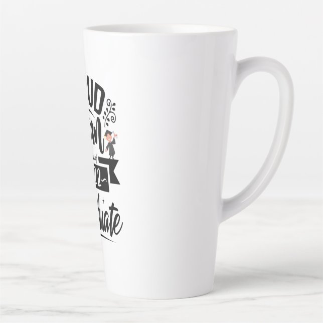 Tasse Latte Mère Cadeau Fier Maman D'Une Classe De 2022 Diplôm (Droite)